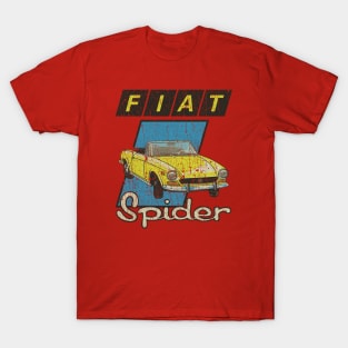 Fiat 124 Sport Spider Yellow 1975 T-Shirt